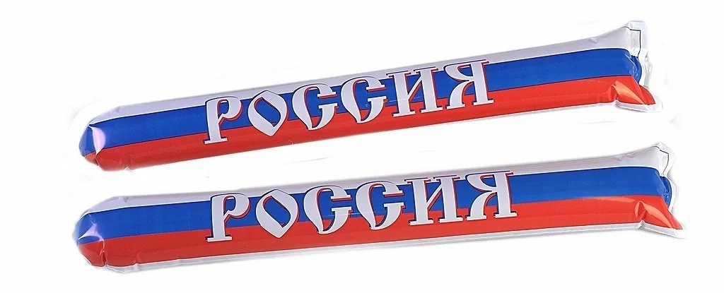 Надувные палки-стучалки "Россия" от магазина Супер Спорт